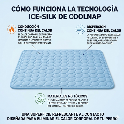 La esterilla que se mantiene fresca — incluso después de horas bajo tu perro.