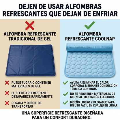 La esterilla que se mantiene fresca — incluso después de horas bajo tu perro.